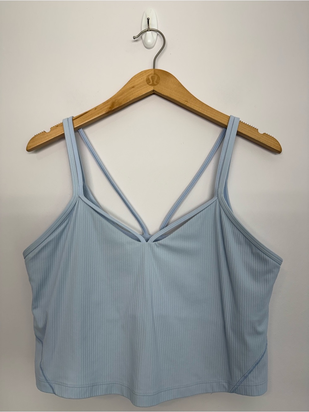 106: Lululemon Align Strappy Ribbed Tank Top Light Support Windmill Size 14 Blue